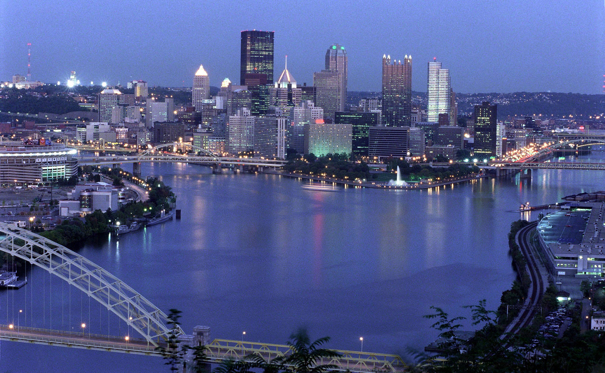 Die Skyline von Pittsburgh