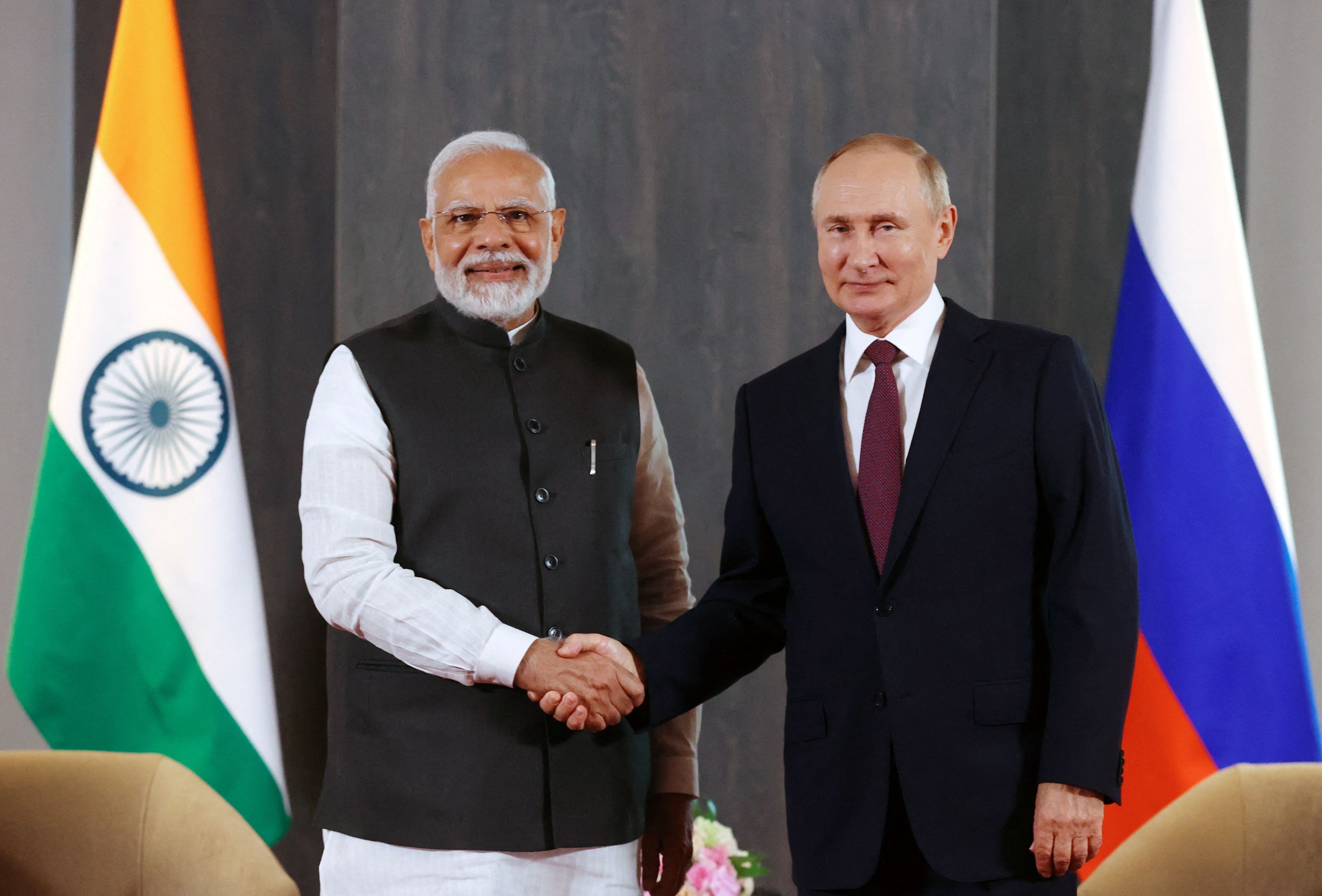 Narendra Modi und Wladimir Putin