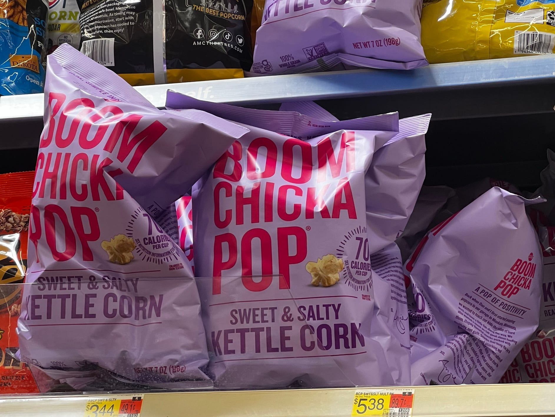 Boom Chicka Pop-Snacks bei Walmart.