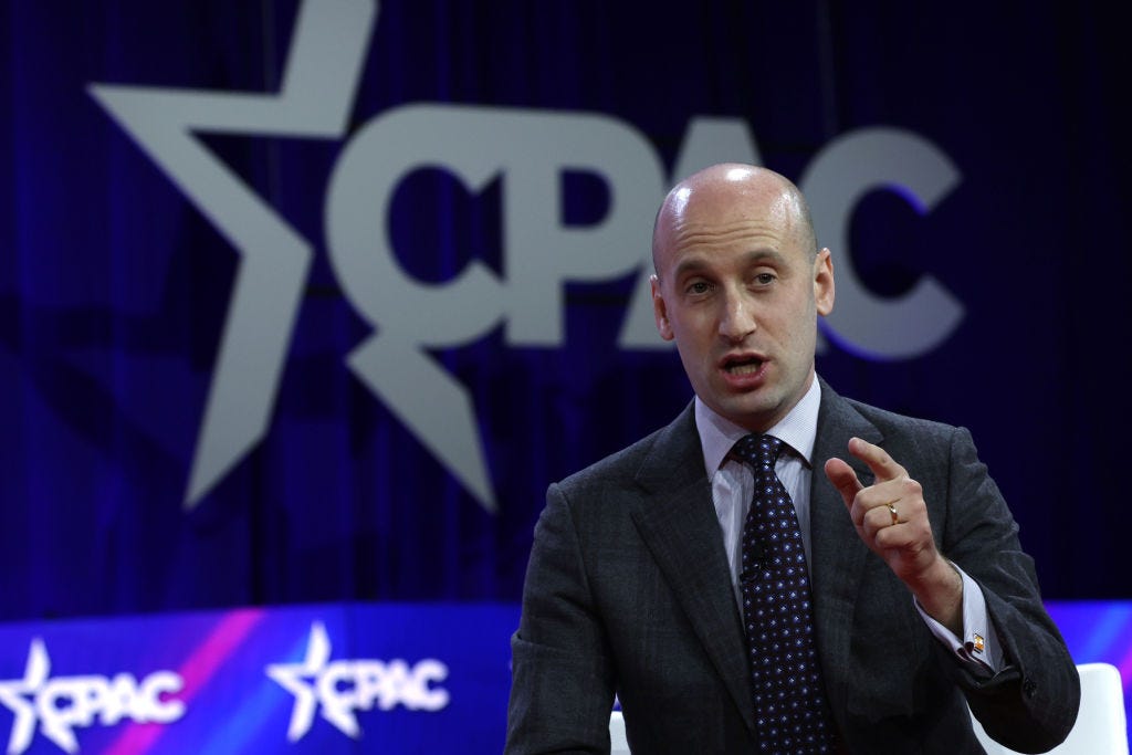 Stephen Miller spricht auf der C-PAC, einer großen konservativen politischen Konferenz