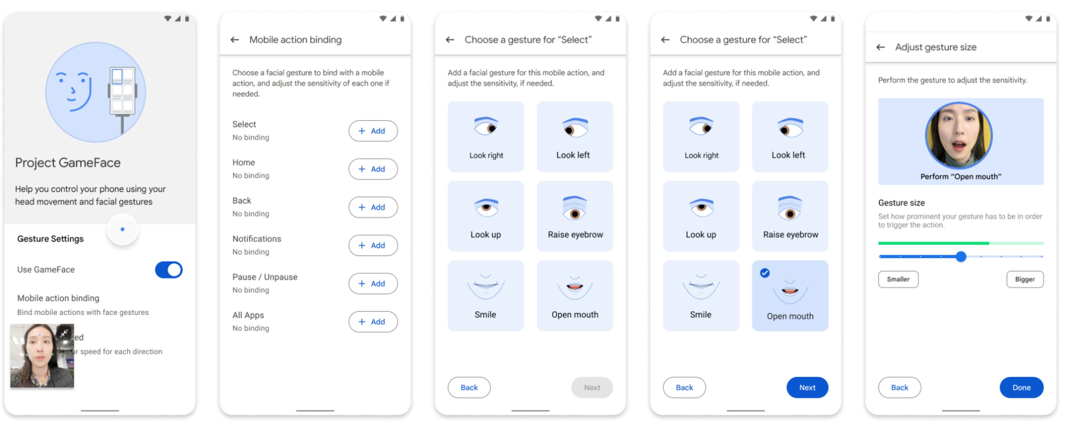 Bildnachweis – Google – Googles Project Gameface wird mobil und ermöglicht die freihändige Steuerung von Android