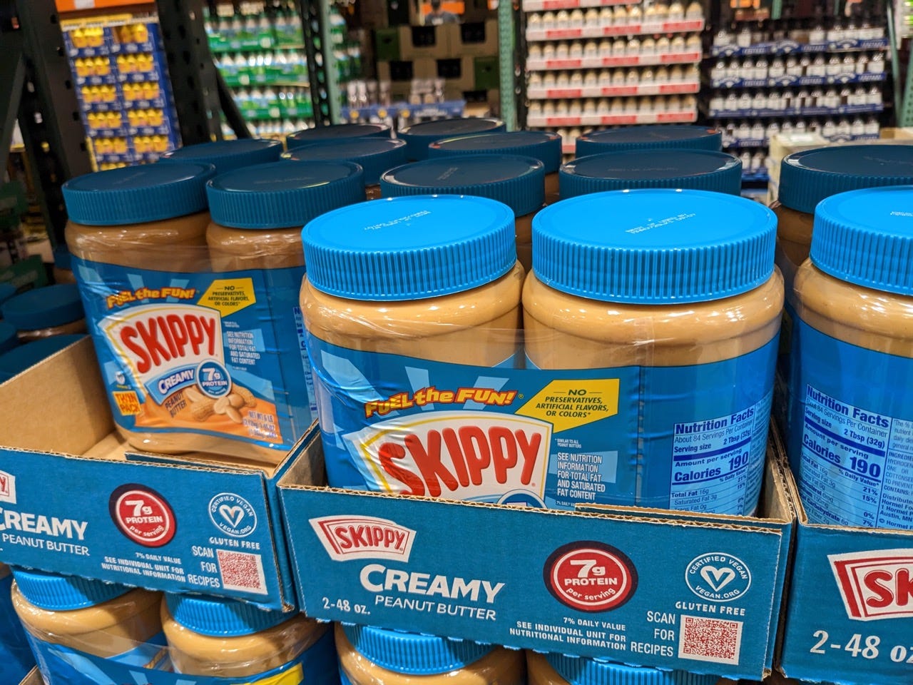 Skippy Erdnussbutter bei Costco