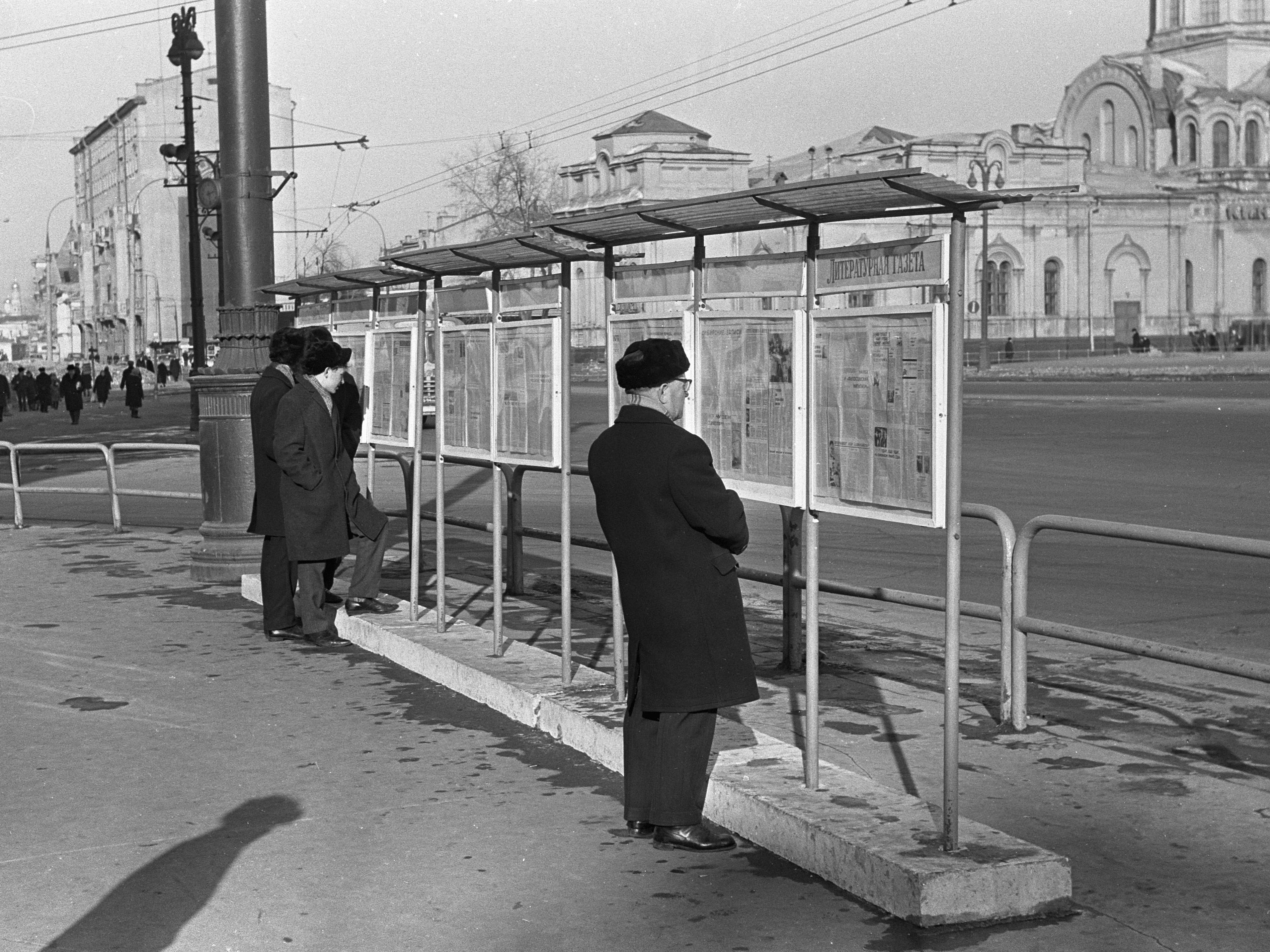 Pendler in Moskau im Jahr 1967.