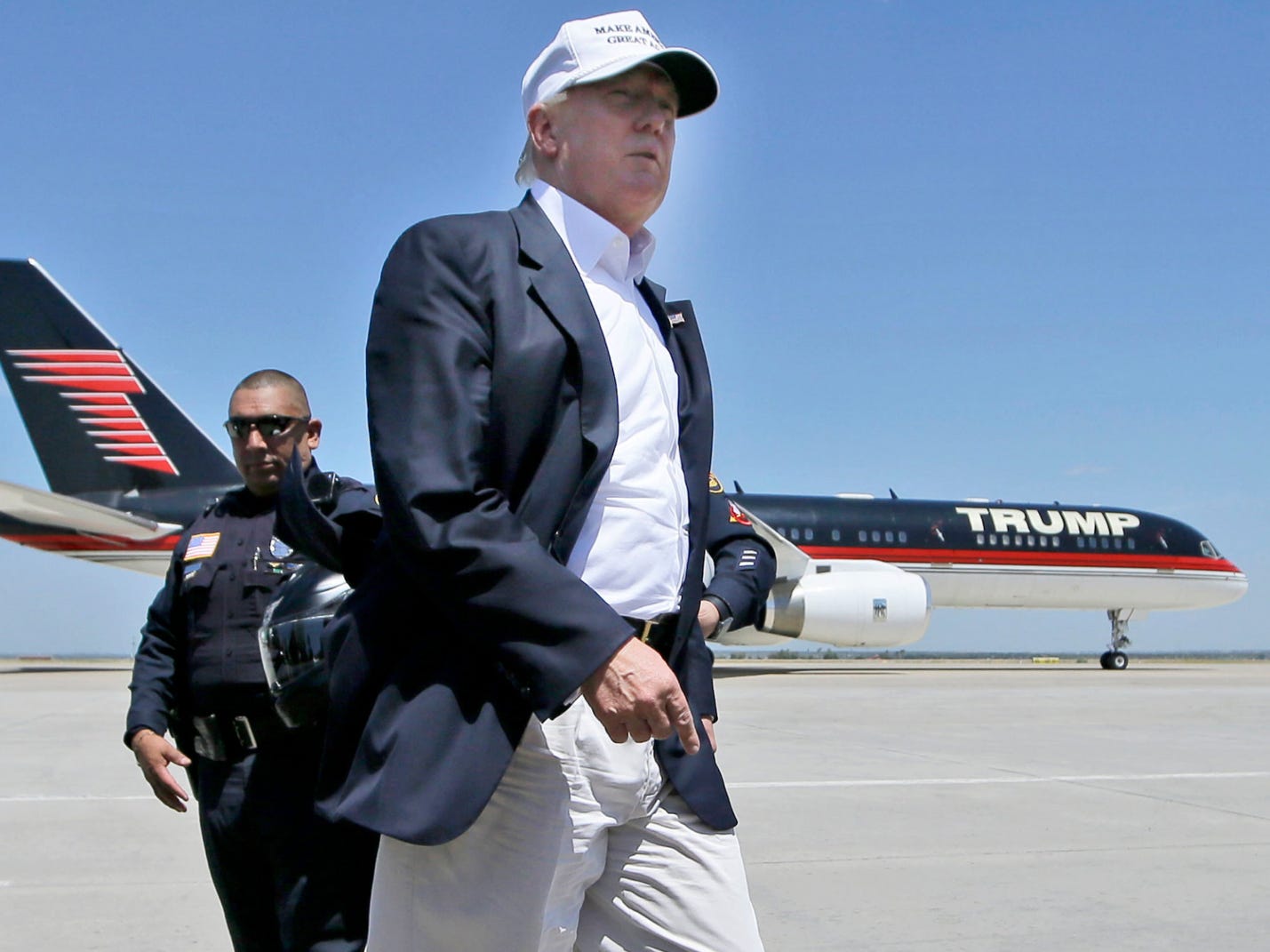 Donald Trump, Flugzeug