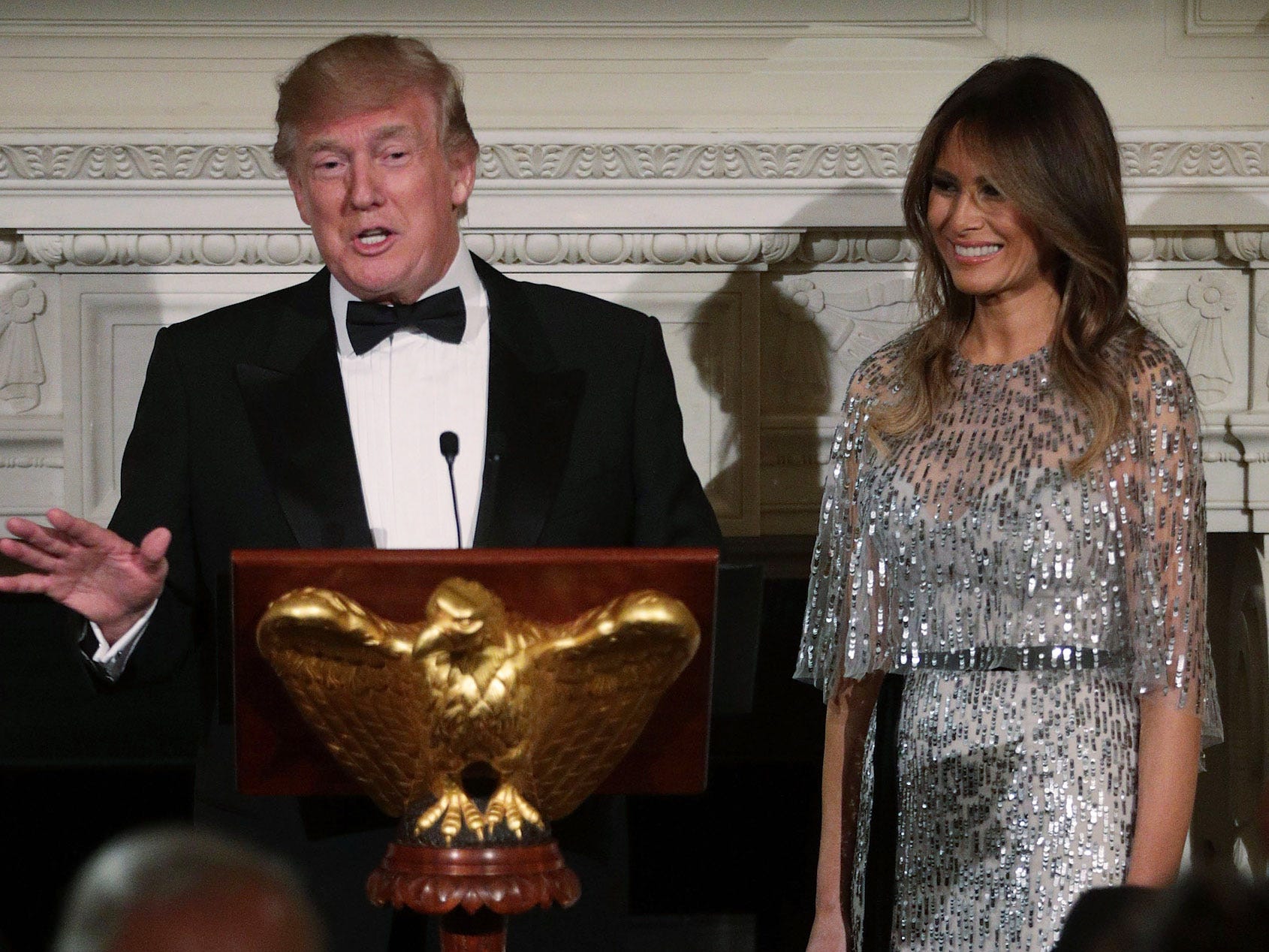 Melania Trump Abendessen im Weißen Haus