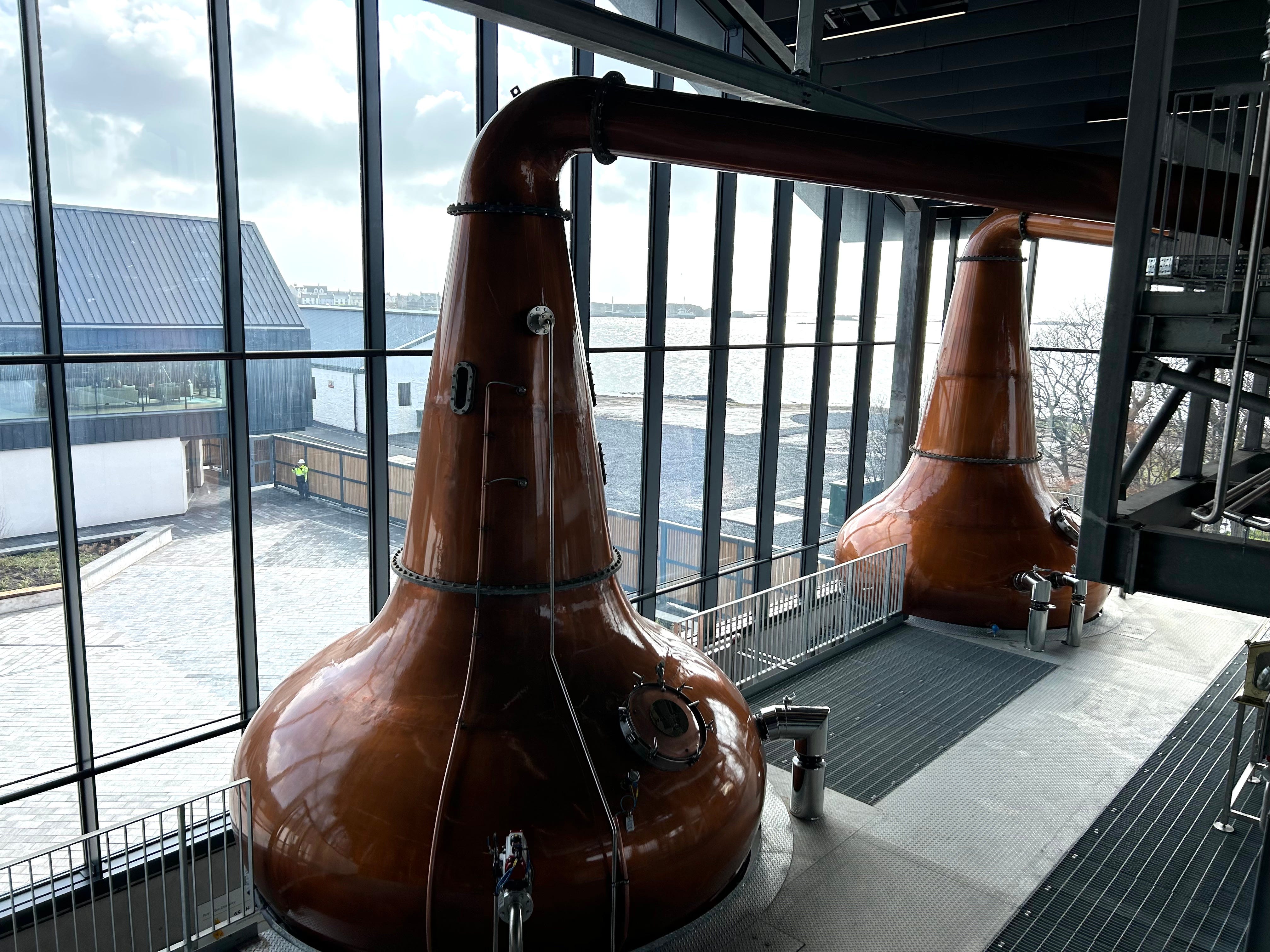 Whisky-Destillierapparate in Port Ellen