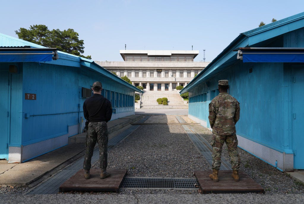 US-Soldaten bewachen die DMZ zwischen Nordkorea und Südkorea
