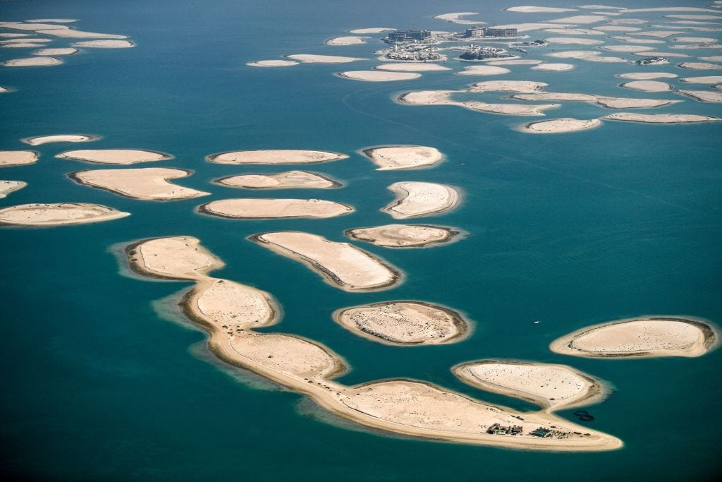 Teil des World Islands-Archipels in Dubai
