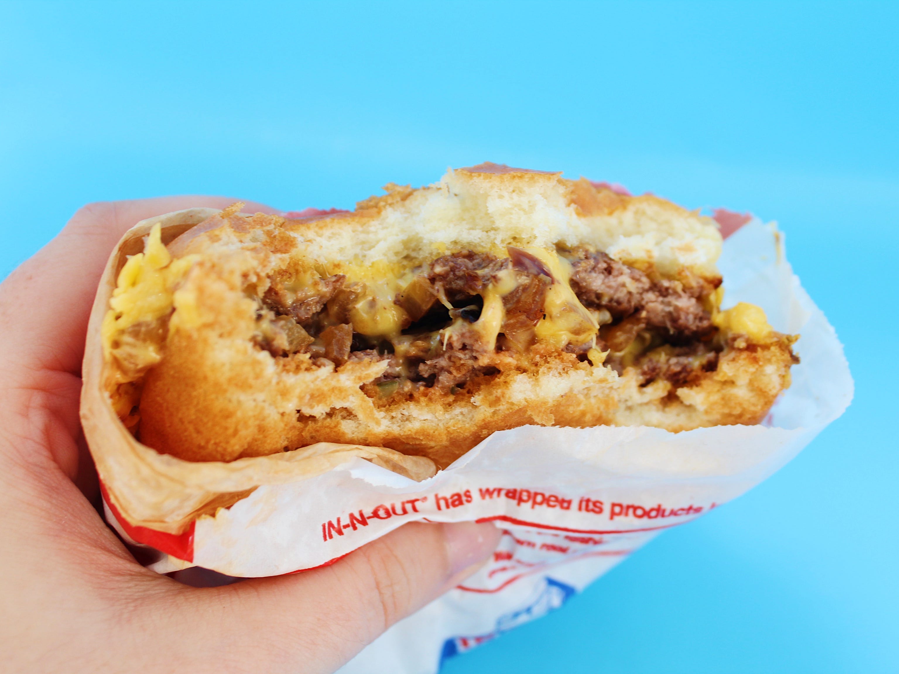 Doppel-Cheeseburger „In n Out“