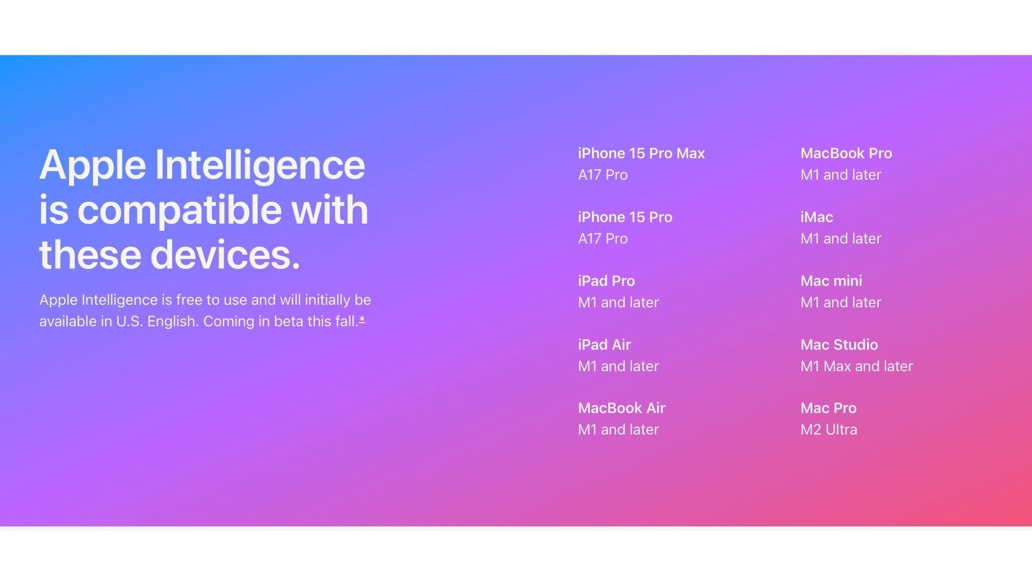 „Neue Apple-Intelligenz in iOS 18 wird nur auf 50 % der neuesten Flaggschiff-iPhones verfügbar sein.“ Klingt verrückt, wenn man es so ausdrückt. – Apple hat keine Ausreden, da iOS 18 Millionen enttäuscht: Keine KI, es sei denn, Sie kaufen ein 1.000-Dollar-iPhone 15 Pro