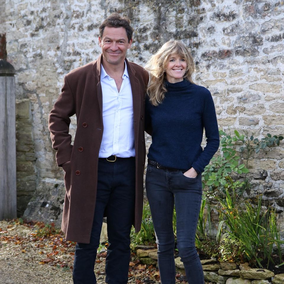 Dominic West and wife Catherine FitzGerald