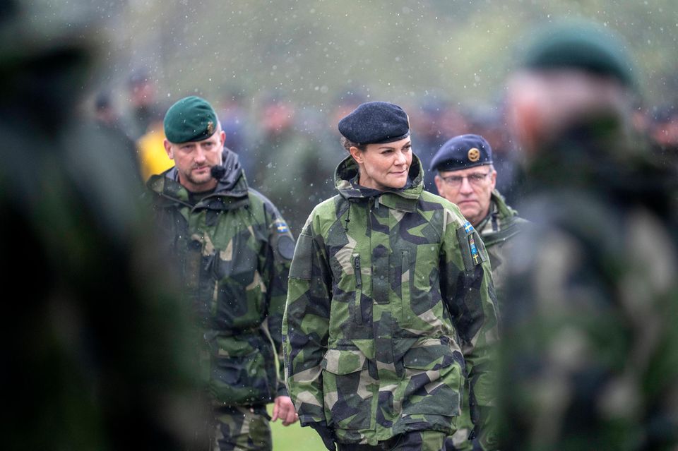 All royal heads of state in Sweden must undergo military training - including Princess Victoria.
