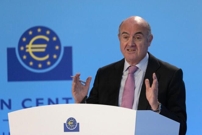 Vice-President of the European Central Bank (ECB), Luis de Guindos, in Frankfurt (Germany), May 4, 2023. 