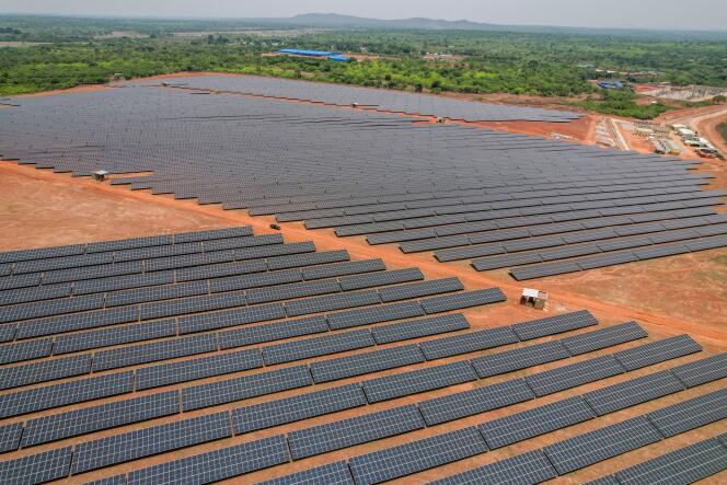 The Boundiali photovoltaic power plant, in the northwest of Ivory Coast.
