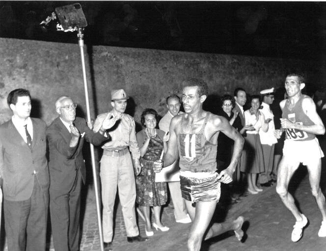 Abebe Bikila was the first Ethiopian to win the marathon at the Olympic Games, in Rome, in 1960. He ran barefoot.