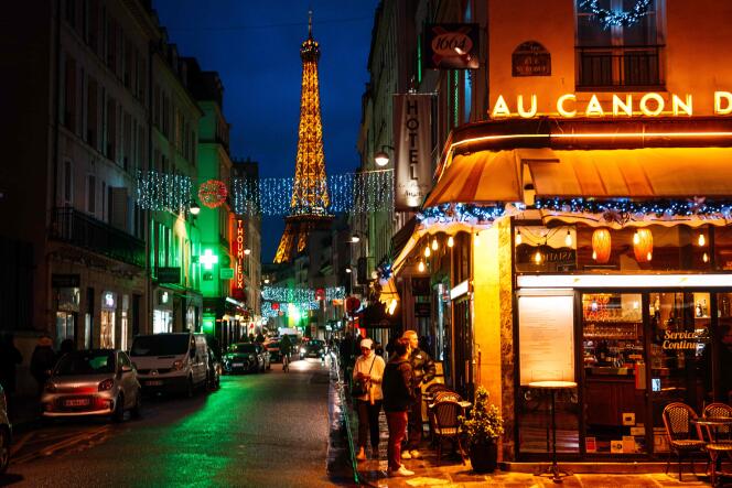 A Parisian restaurant, January 2, 2024.