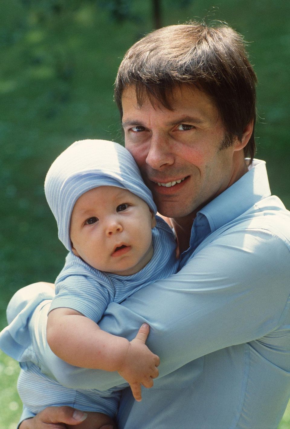 Reinhard Mey 1981 with his son Maximilian (†)