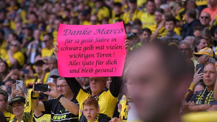 The BVB fans send numerous messages to Marco Reus.
