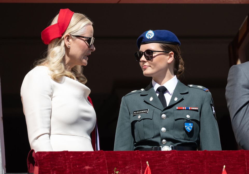 A small detail answers a big question: In the military, the Norwegian princess is only addressed as Alexandra.