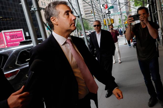 Michael Cohen returns home after his testimony in Manhattan Criminal Court, New York, on May 13, 2024. 