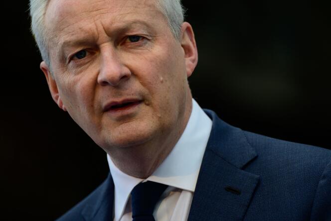The French Minister of the Economy, Bruno le Maire, in Saint-Nazaire (Loire-Atlantique), May 2, 2024.