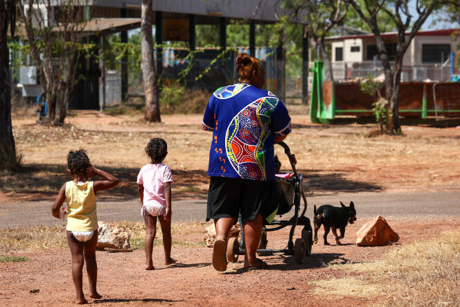 In Binjari, an Aboriginal community on the outskirts of the town of Katherine, in the Northern Territory (Australia), in August 2023.