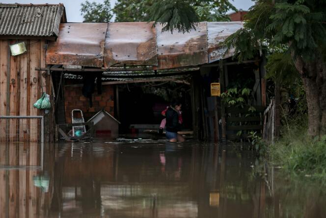 In Porto Alegre, in southern Brazil affected by flooding, May 3, 2024. 