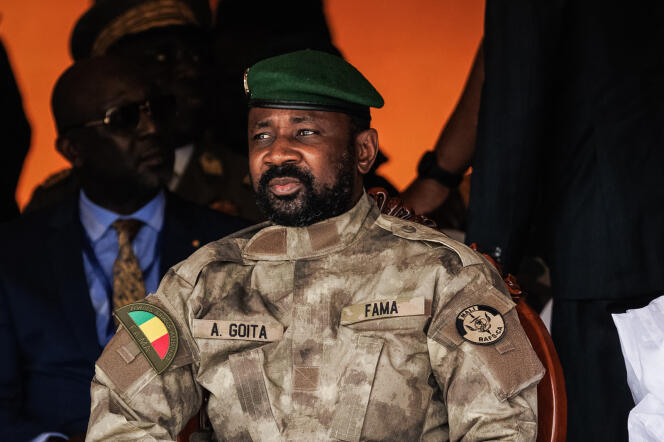 Colonel Assimi Goïta, head of the junta in Mali, in Bamako, September 2022.