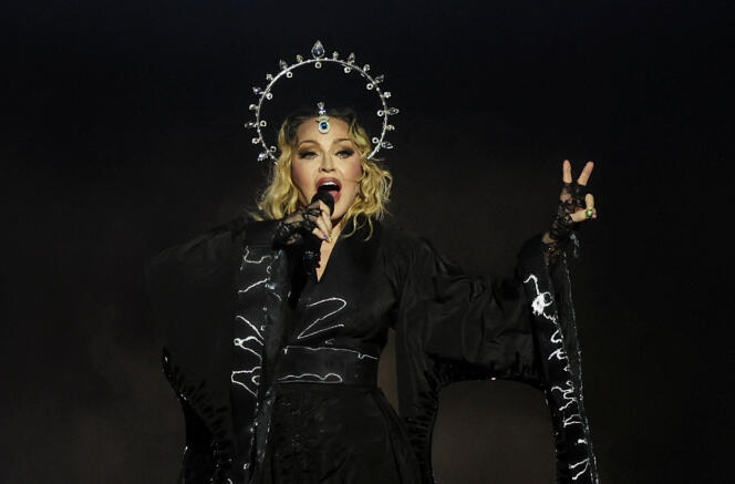 Madonna during a concert in Rio de Janeiro (Brazil), May 4, 2024.