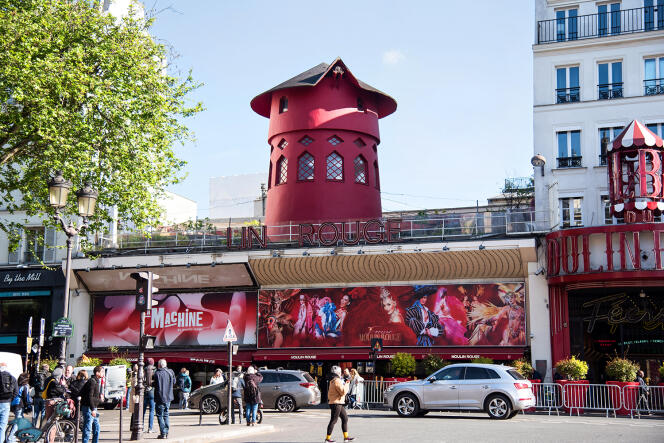 The Moulin-Rouge without its wings, April 25, in Paris. 