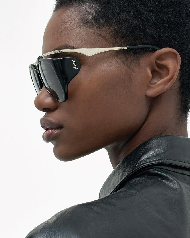   Aviator sunglasses in metal and nylon, Saint Laurent by Anthony Vaccarello, €405.  ysl.com