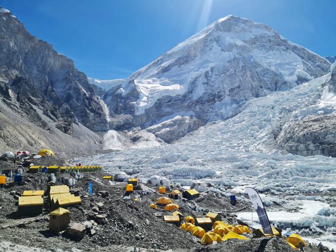 Everest Base Camp, Solukhumbu district, Nepal, April 18, 2024.