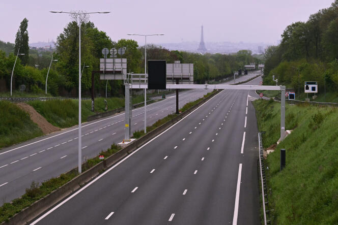 The A13 motorway, April 19, 2024.