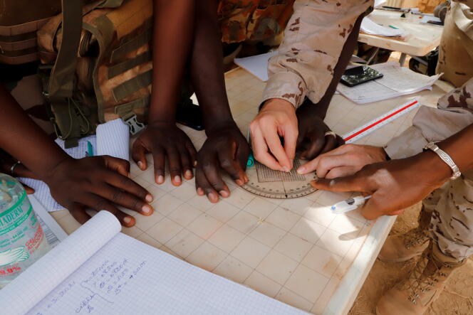 During EUTM training in Sévaré, Mali, in March 2021.