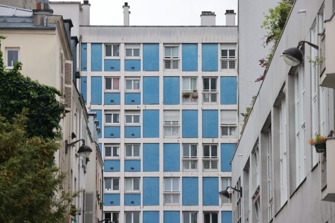 A social housing building in Paris, May 2, 2024.