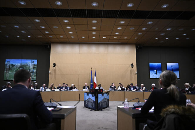 The special commission on the end of life at the National Assembly, in Paris, April 22, 2024.