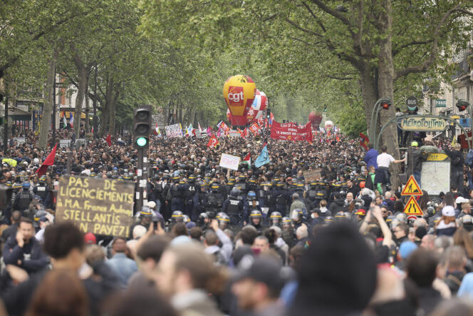 Demonstration in Paris, May 1, 2024.