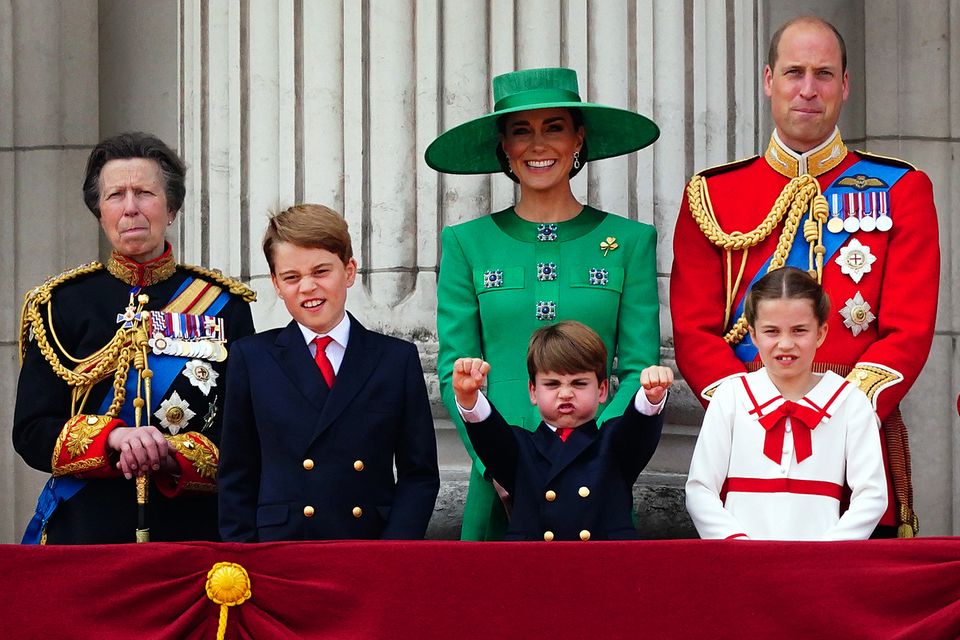 Last year, Princess Charlotte wore the same dress in white and red. 